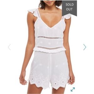 Ladder Cotton Romper | Topshop